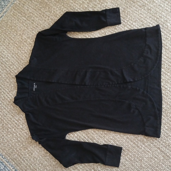 Danskin Size L Juniors Jet Black Cardigan - Picture 5 of 9